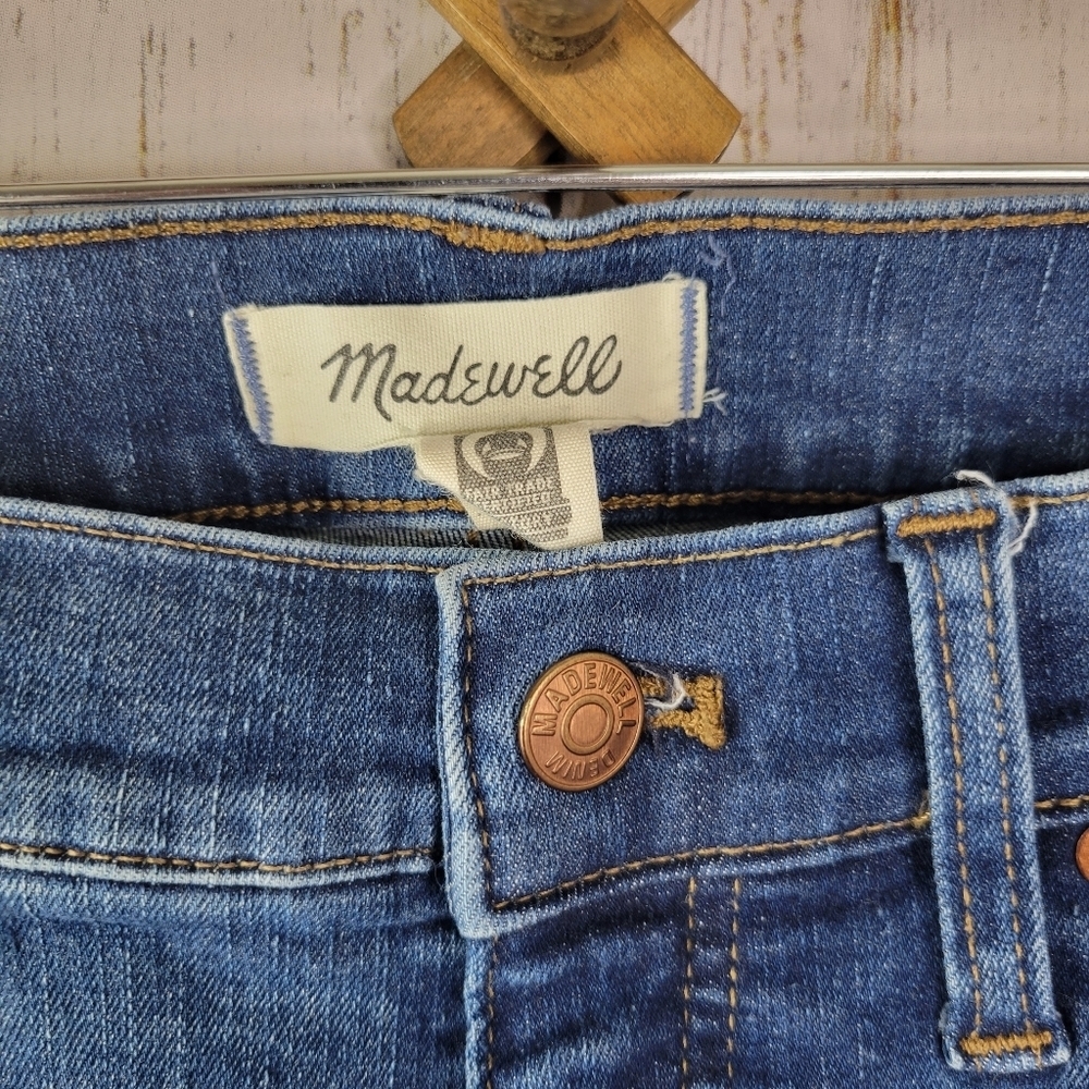 Blue High-Rise Skinny Jeans - Women's - Picture 2 of 7